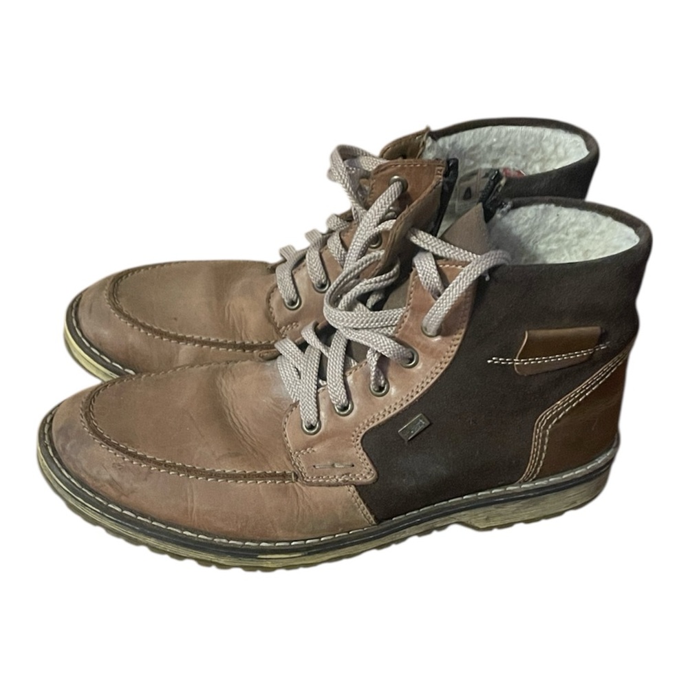 Rieker Men's Two-Tone Leather Boots